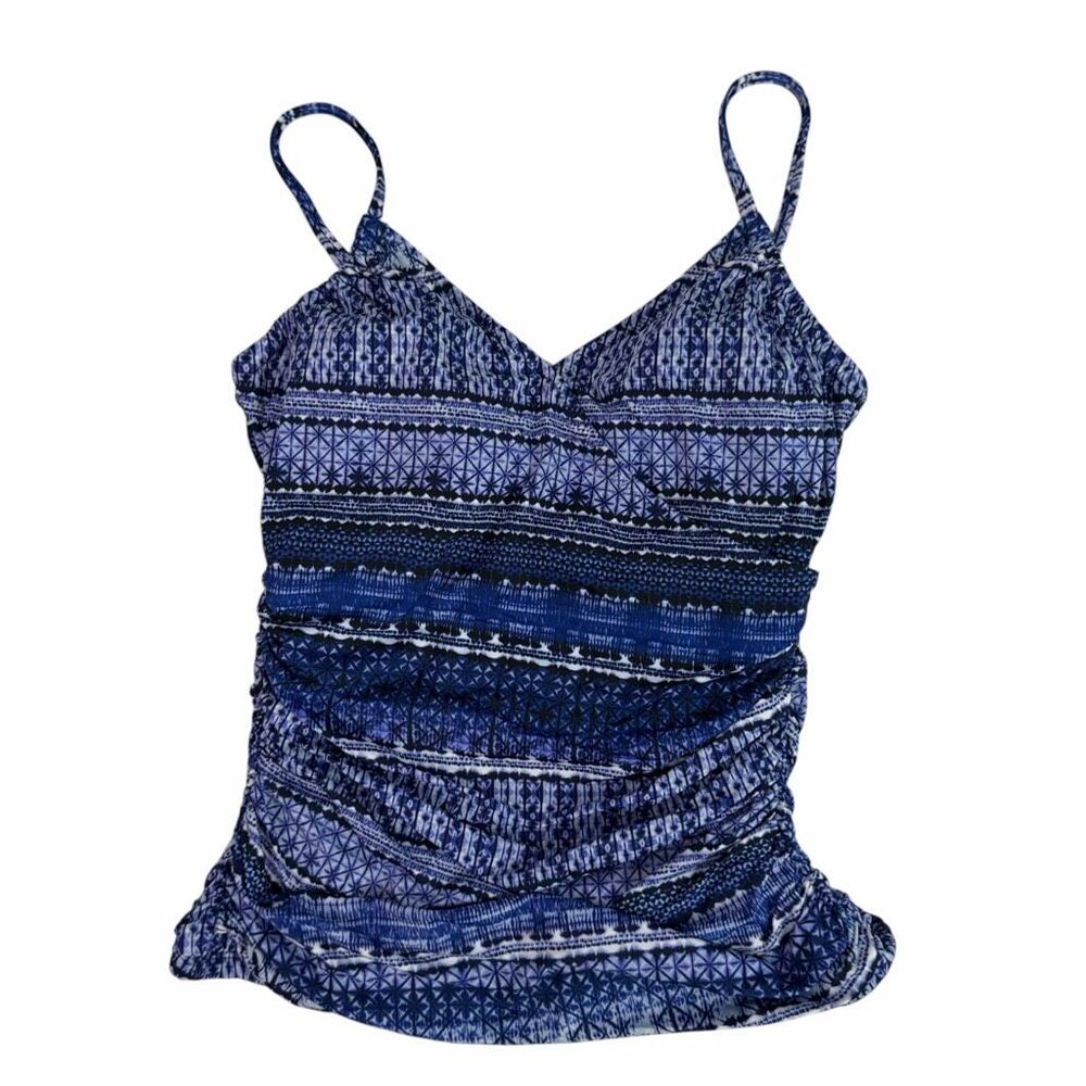 Garnet Hill Riches Surplice Tankini Top size 6